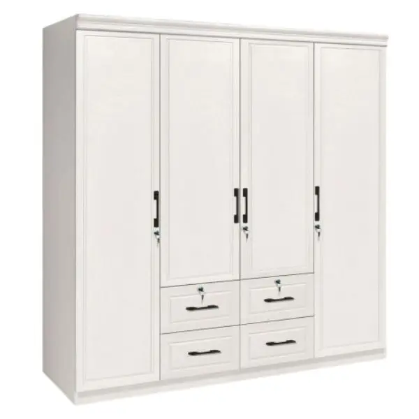 TGV-894 WHITE 4-DOOR WARDROBE