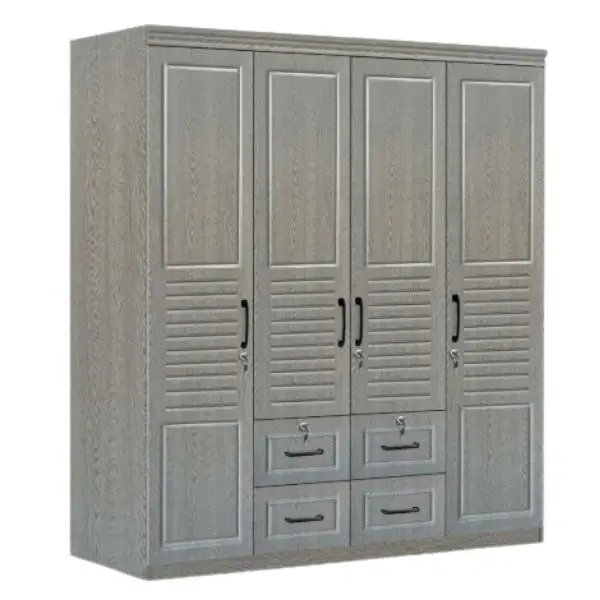 TGV-794 GRAY 4-DOOR WARDROBE