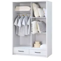 JIT-3773K PEARL WHITE SLIDING WARDROBE